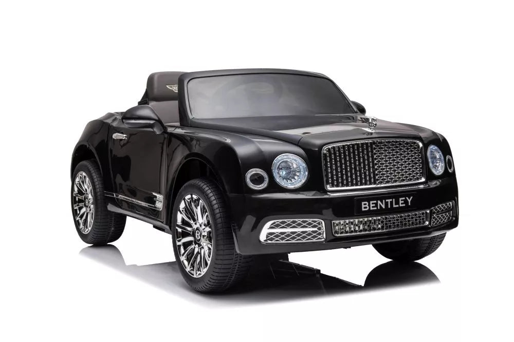 Akumuliatorinis automobilis Bentley Mulsanne juodas lakuotas