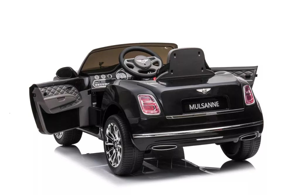 Akumuliatorinis automobilis Bentley Mulsanne juodas lakuotas