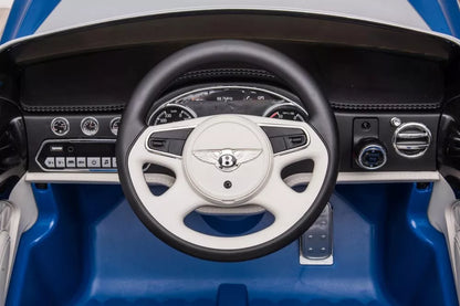 Akumuliatorinis automobilis Bentley Mulsanne, mėlynos spalvos, blizgus