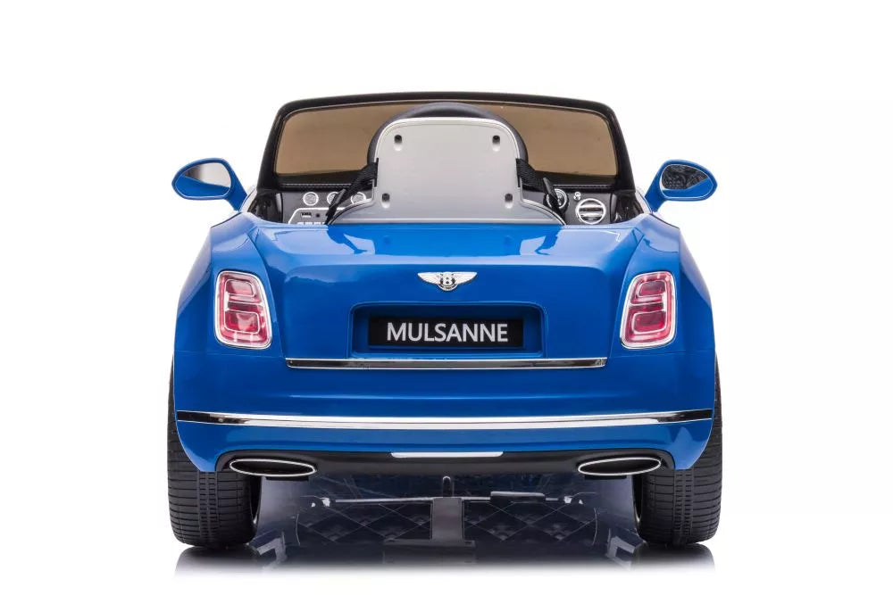 Akumuliatorinis automobilis Bentley Mulsanne, mėlynos spalvos, blizgus