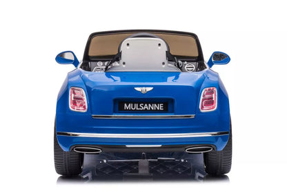 Akumuliatorinis automobilis Bentley Mulsanne, mėlynos spalvos, blizgus