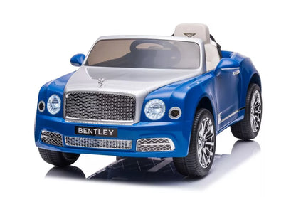 Akumuliatorinis automobilis Bentley Mulsanne, mėlynos spalvos, blizgus