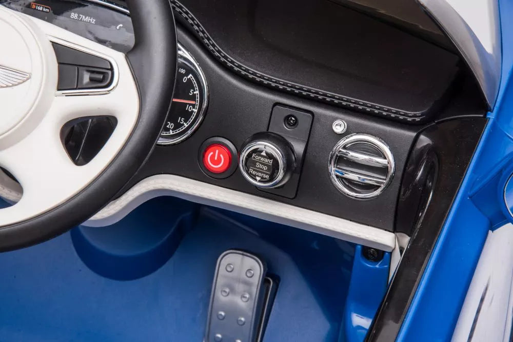 Akumuliatorinis automobilis Bentley Mulsanne, mėlynos spalvos, blizgus