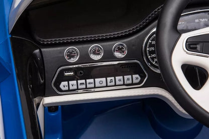 Akumuliatorinis automobilis Bentley Mulsanne, mėlynos spalvos, blizgus