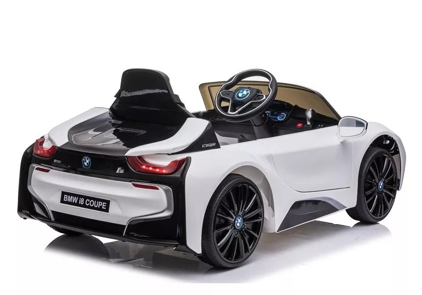 Akumuliatorinis automobilis BMW i8 Coupe baltas