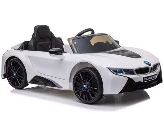 Akumuliatorinis automobilis BMW i8 Coupe baltas