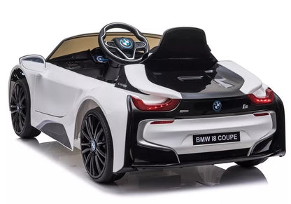 Akumuliatorinis automobilis BMW i8 Coupe baltas