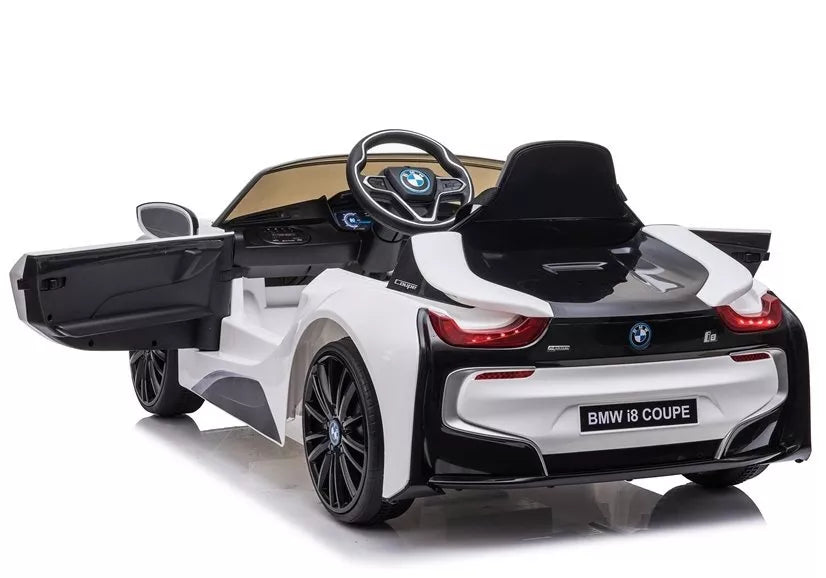 Akumuliatorinis automobilis BMW i8 Coupe baltas