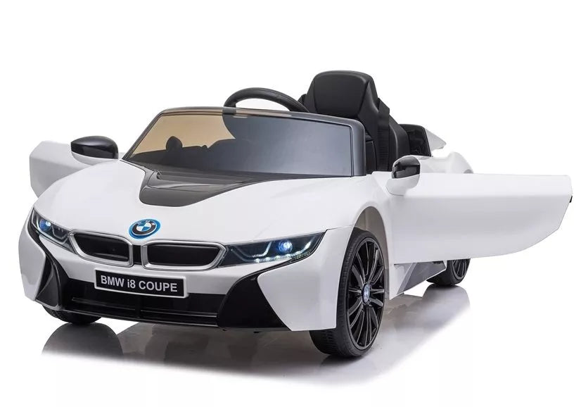 Akumuliatorinis automobilis BMW i8 Coupe baltas