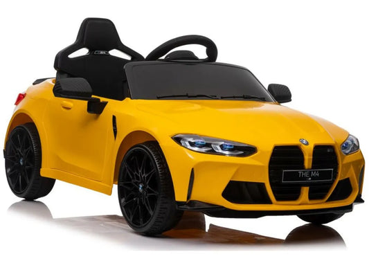 Akumuliatorinis automobilis BMW M4 geltonas