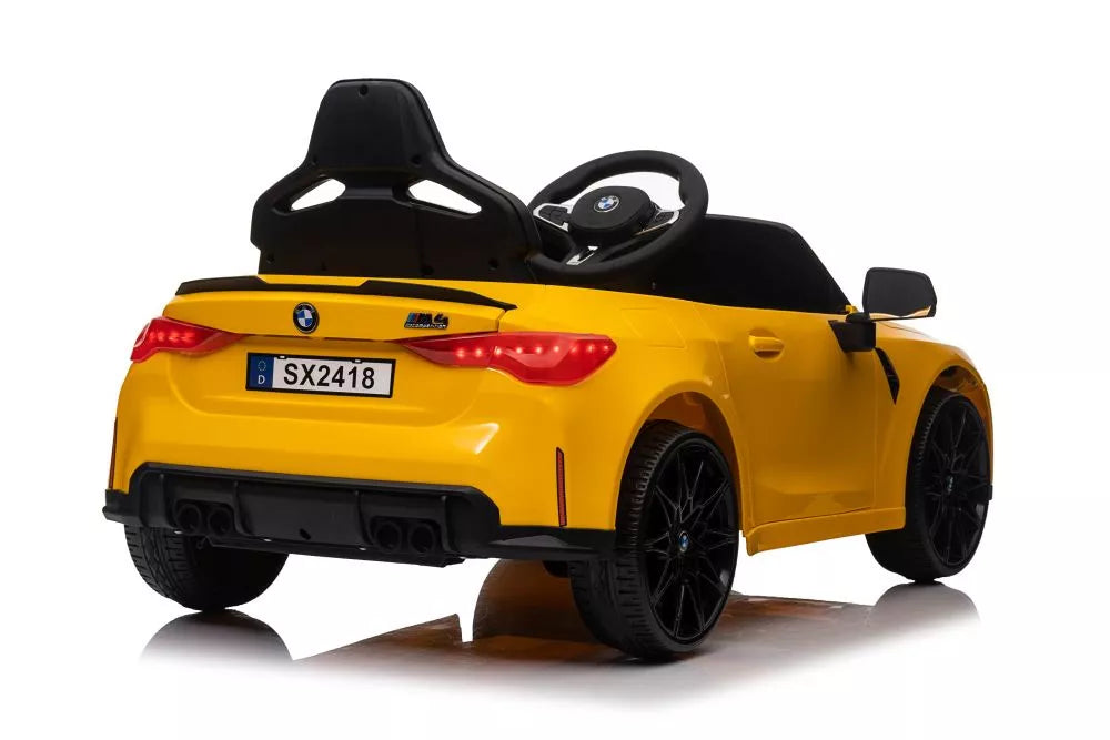 Akumuliatorinis automobilis BMW M4 geltonas