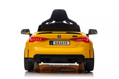Akumuliatorinis automobilis BMW M4 geltonas