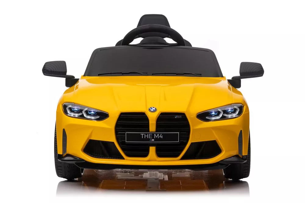 Akumuliatorinis automobilis BMW M4 geltonas