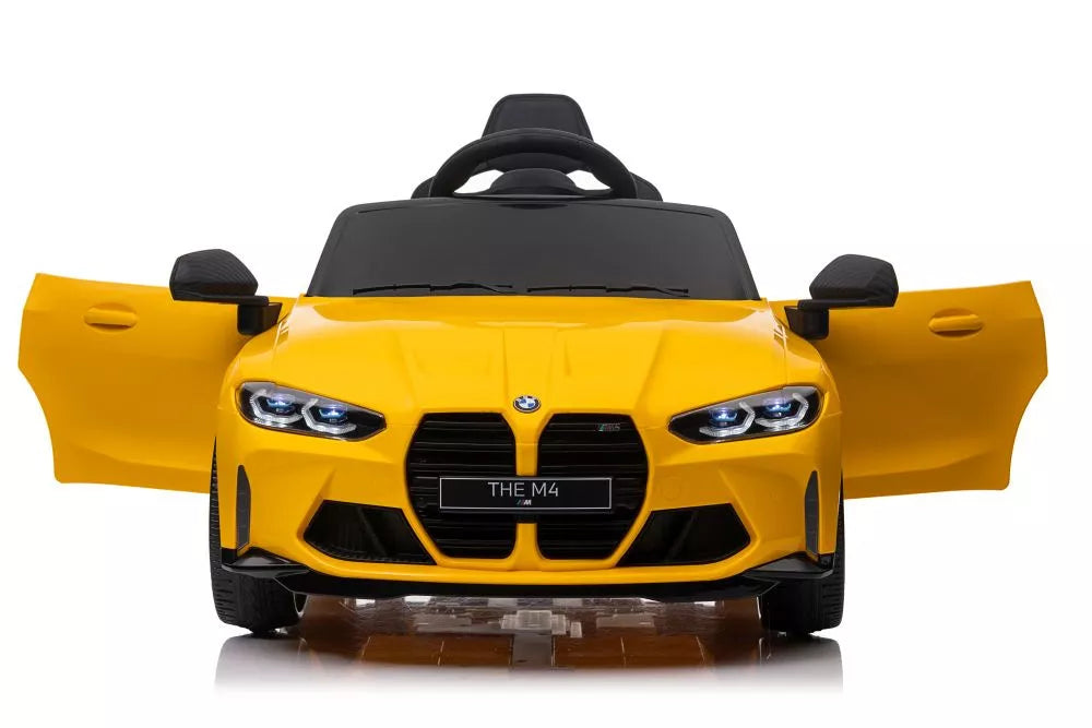 Akumuliatorinis automobilis BMW M4 geltonas
