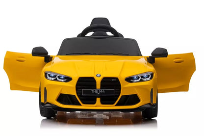 Akumuliatorinis automobilis BMW M4 geltonas