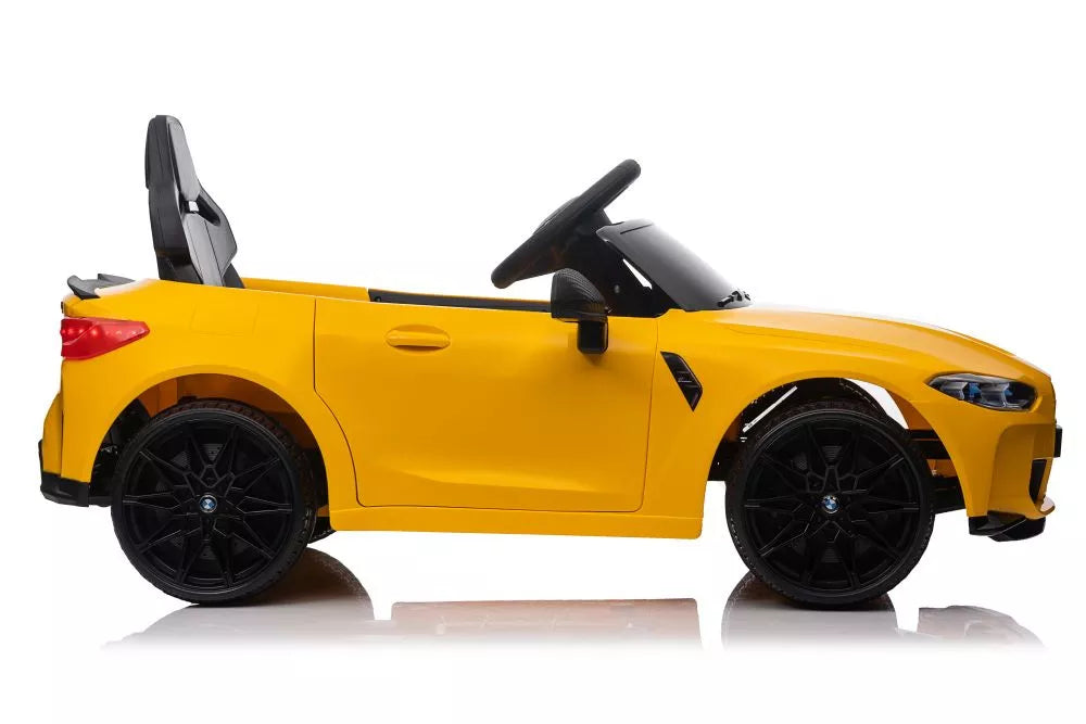 Akumuliatorinis automobilis BMW M4 geltonas