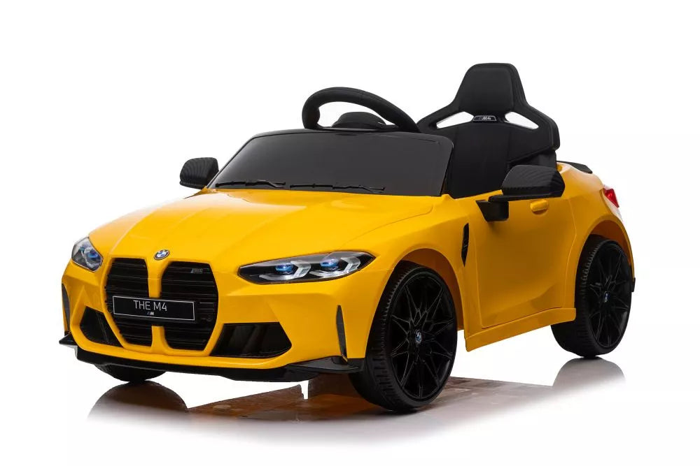 Akumuliatorinis automobilis BMW M4 geltonas