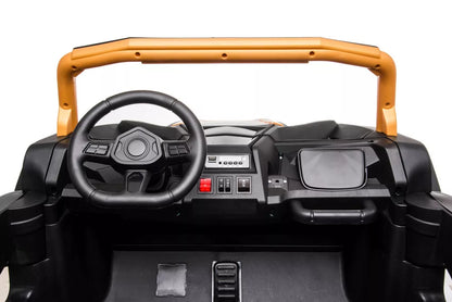 Akumuliatorinis automobilis Buggy A032 EVA auksinis