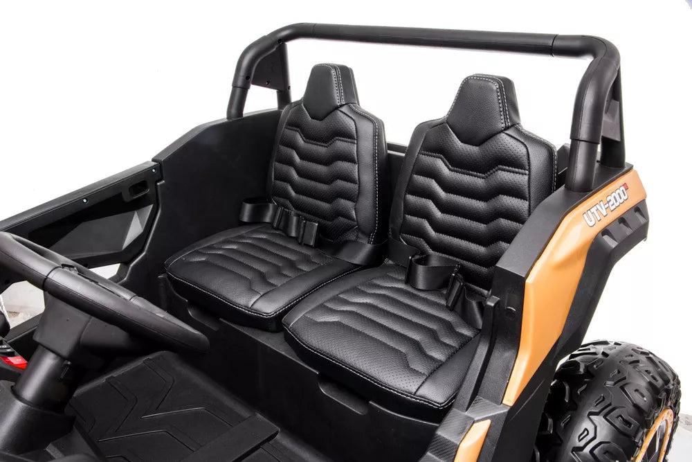 Akumuliatorinis automobilis Buggy A032 EVA auksinis