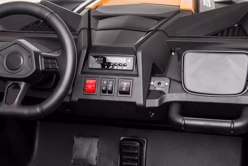 Akumuliatorinis automobilis Buggy A032 EVA auksinis