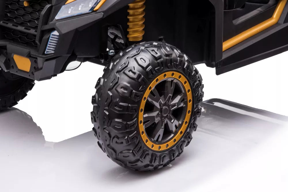 Akumuliatorinis automobilis Buggy A032 EVA auksinis