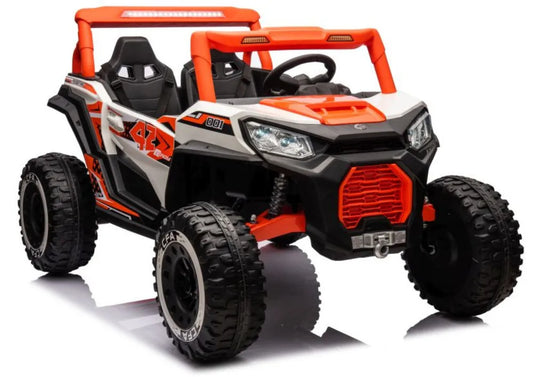 Akumuliatorinis automobilis Buggy NEL-913 oranžinis 4x4 24V