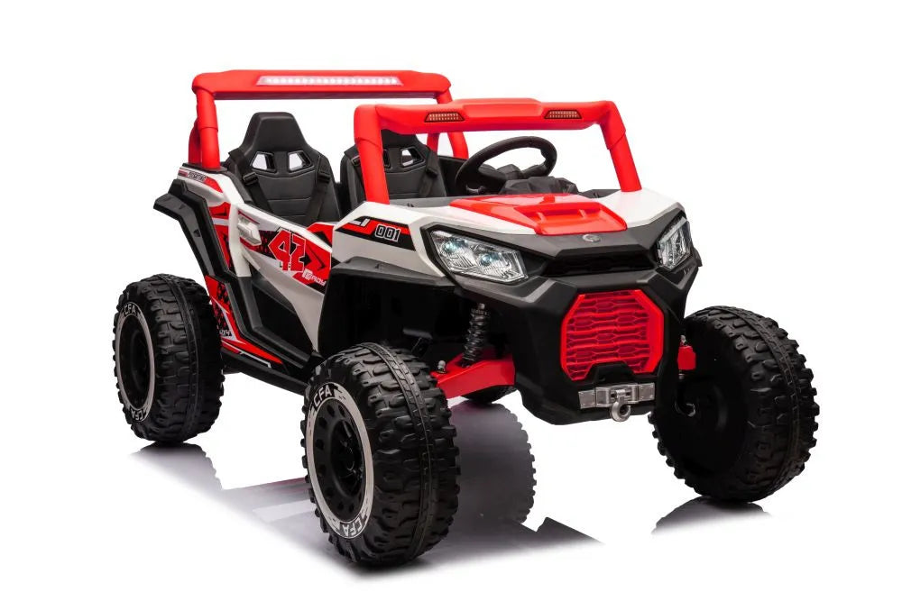 Akumuliatorinis automobilis Buggy NEL-913 raudonas 4x4 24V