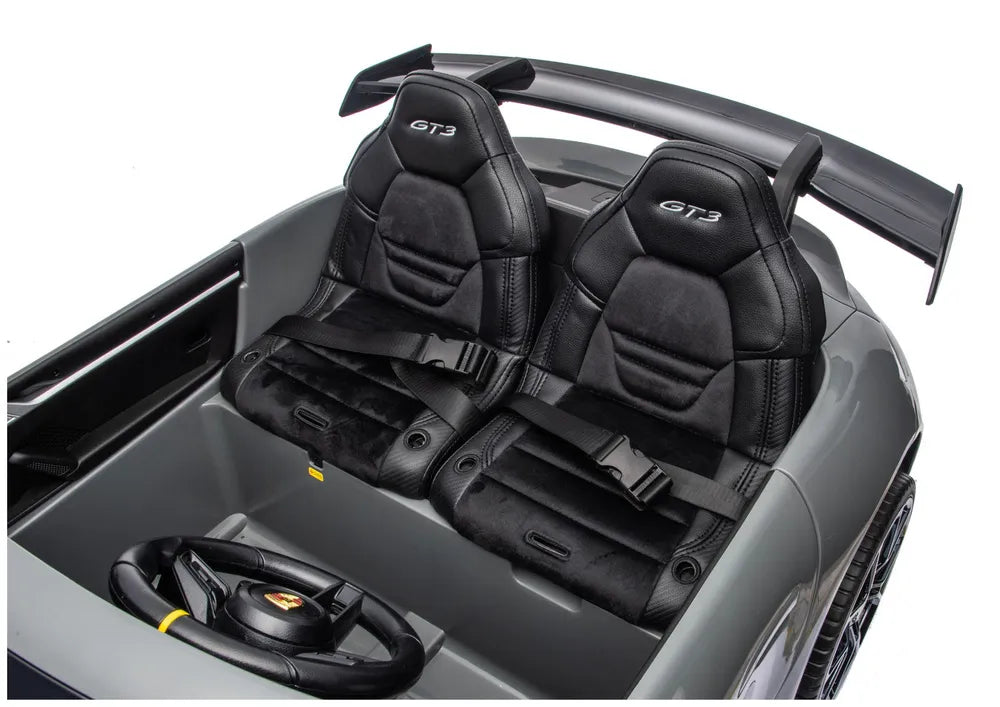 Akumuliatorinis automobilis DK-P911 Porsche GT3 24V pilkas
