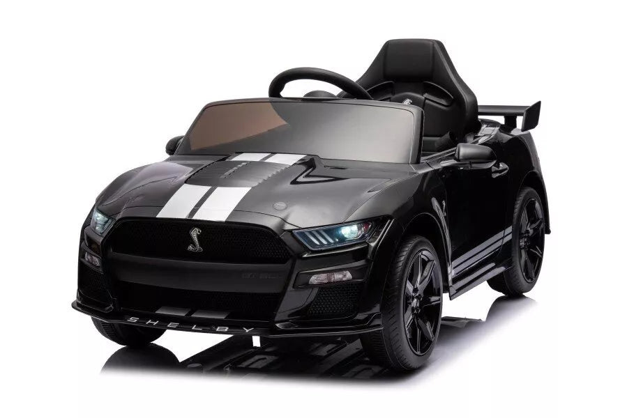 Akumuliatorinis automobilis Ford Mustang GT500 Shelby, juodas