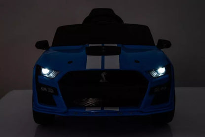 Akumuliatorinis automobilis Ford Mustang GT500 Shelby mėlynas