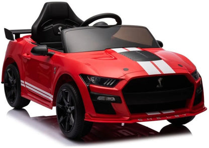 Akumuliatorinis automobilis „Ford Mustang GT500 Shelby“, raudonas