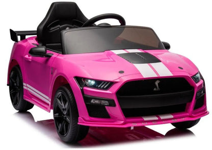 Akumuliatorinis automobilis Ford Mustang GT500 Shelby rožinis