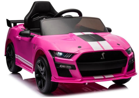 Akumuliatorinis automobilis Ford Mustang GT500 Shelby rožinis