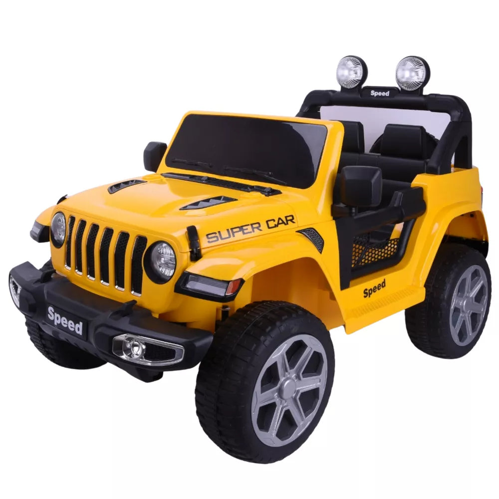 Akumuliatorinis automobilis FT-938 geltonos spalvos 4x4