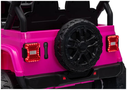Akumuliatorinis automobilis Jeep Rubicon DK-JWR558 24V rožinis