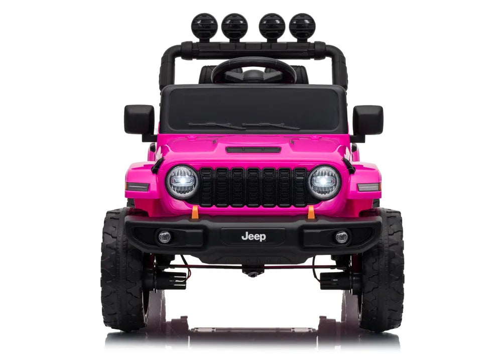Akumuliatorinis automobilis Jeep Rubicon DK-JWR558 24V rožinis