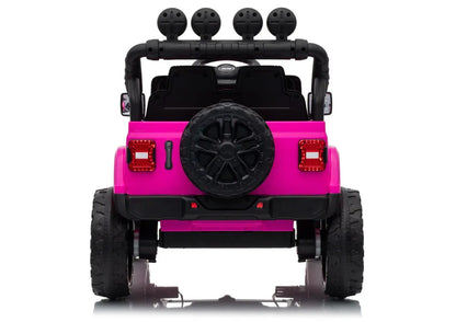 Akumuliatorinis automobilis Jeep Rubicon DK-JWR558 24V rožinis