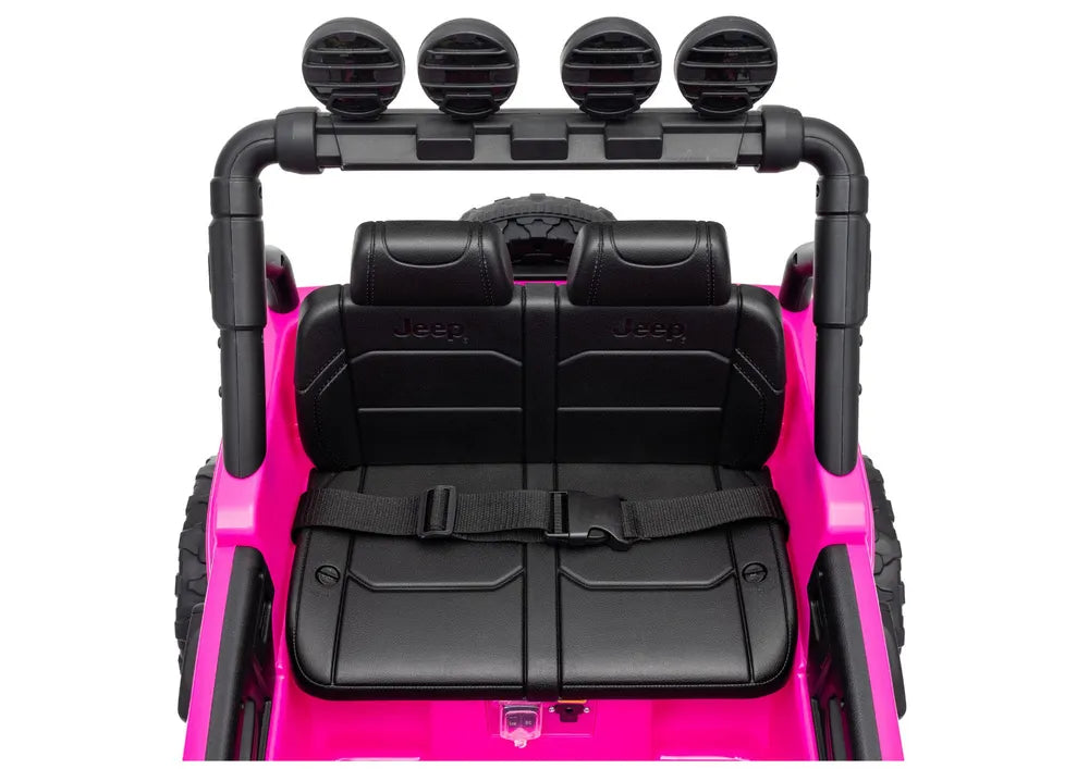 Akumuliatorinis automobilis Jeep Rubicon DK-JWR558 24V rožinis