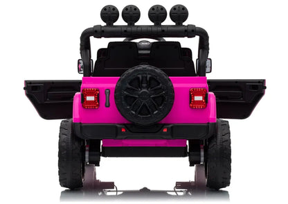 Akumuliatorinis automobilis Jeep Rubicon DK-JWR558 24V rožinis