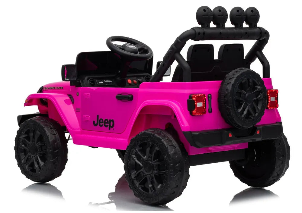 Akumuliatorinis automobilis Jeep Rubicon DK-JWR558 24V rožinis