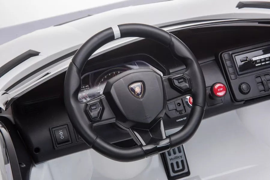 Akumuliatorinis automobilis Lamborghini Aventador SX2028 Baltas