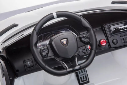 Akumuliatorinis automobilis Lamborghini Aventador SX2028 Baltas