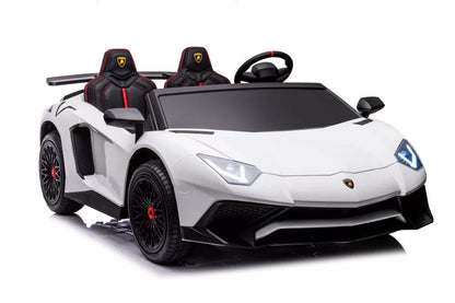Akumuliatorinis automobilis Lamborghini XXL A8803 Baltas 24V