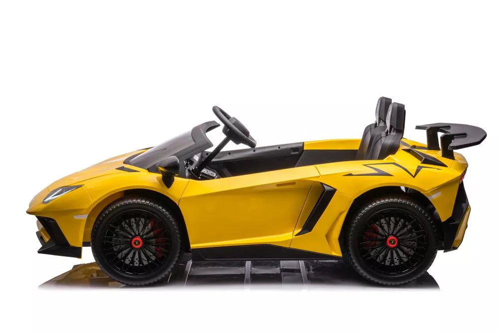Akumuliatorinis automobilis Lamborghini XXL A8803, geltonas, 24V