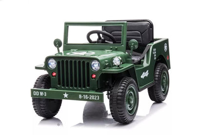 Akumuliatorinis automobilis LEAN CARS JH103 karinis žalias 4x4