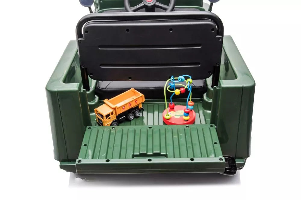 Akumuliatorinis automobilis LEAN CARS JH103 karinis žalias 4x4