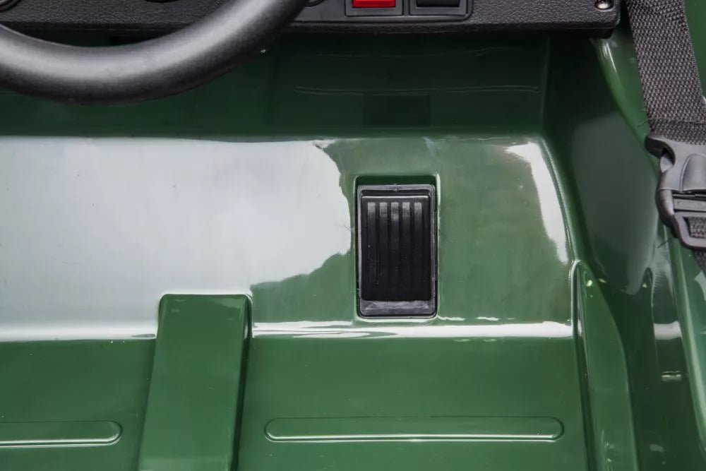 Akumuliatorinis automobilis LEAN CARS JH103 karinis žalias 4x4