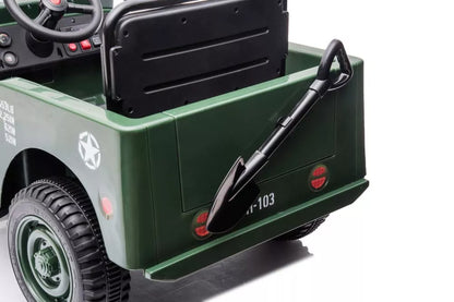 Akumuliatorinis automobilis LEAN CARS JH103 karinis žalias 4x4