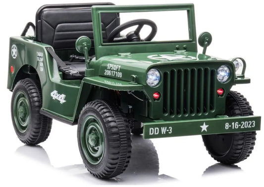 Akumuliatorinis automobilis LEAN CARS JH103 karinis žalias 4x4