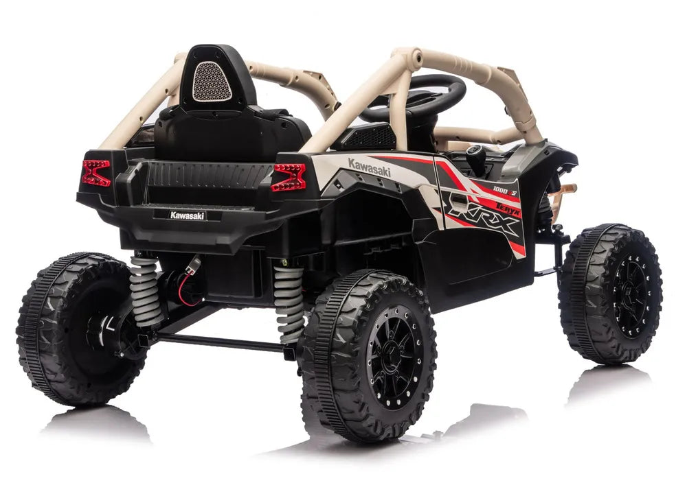 Akumuliatorinis automobilis LEAN CARS Kawasaki JS330 24V5Ah Juodas-Smėlinis